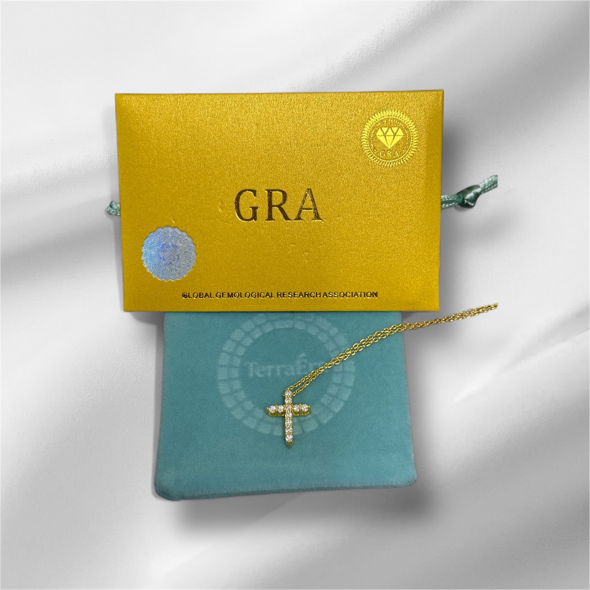 Moissanite cross
