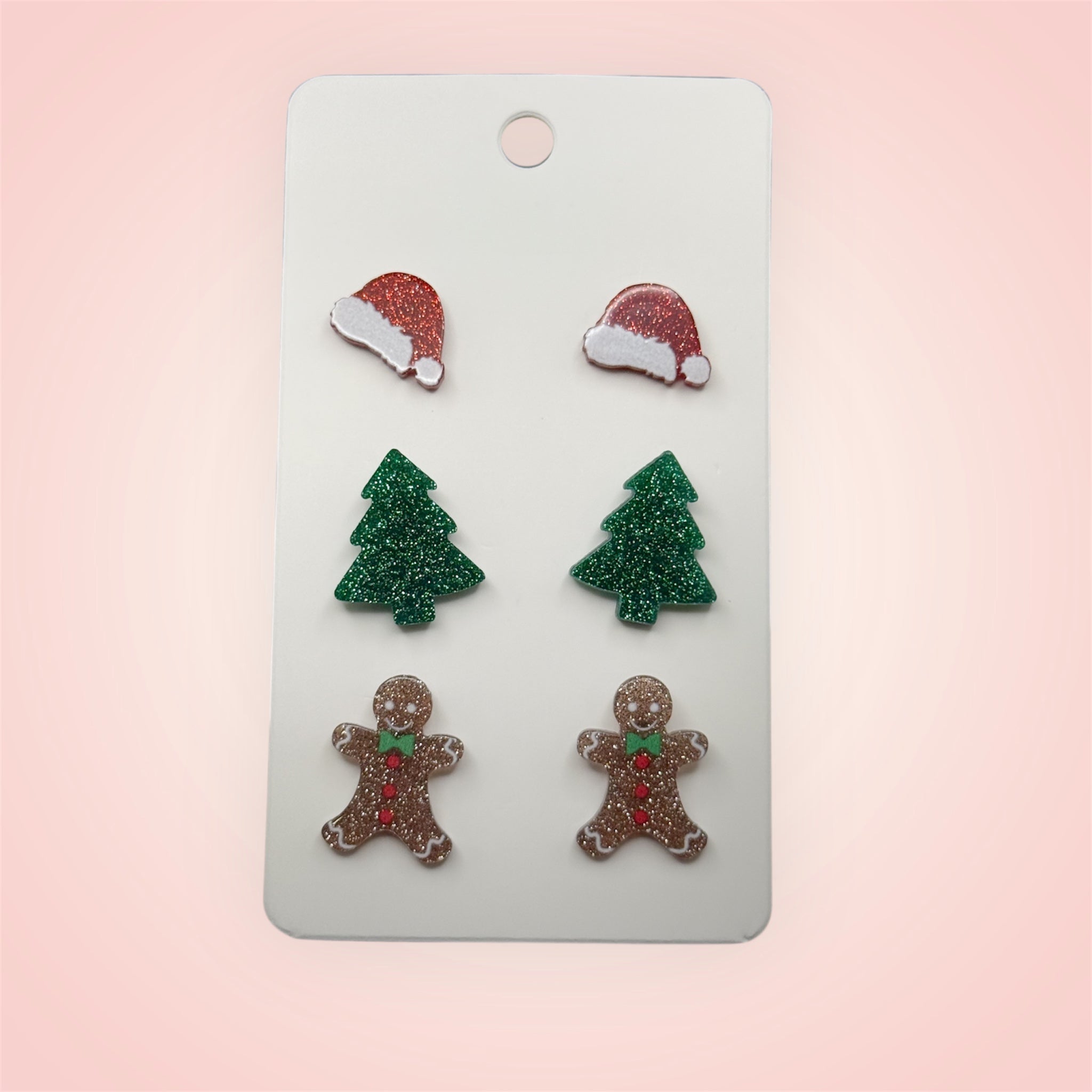 Assorted Christmas stud earrings
