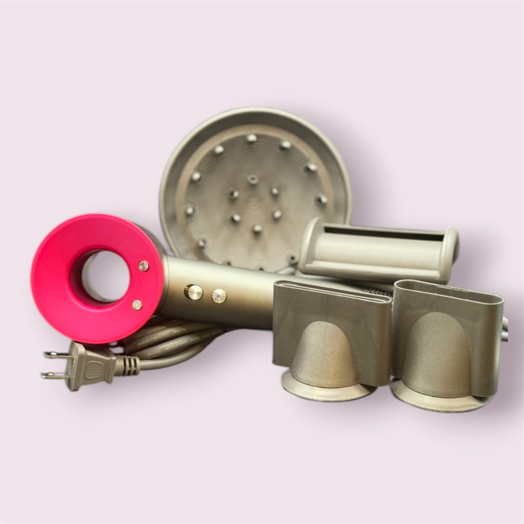 Dyson inspired advanced hair dryer with 5 magnetic attachments