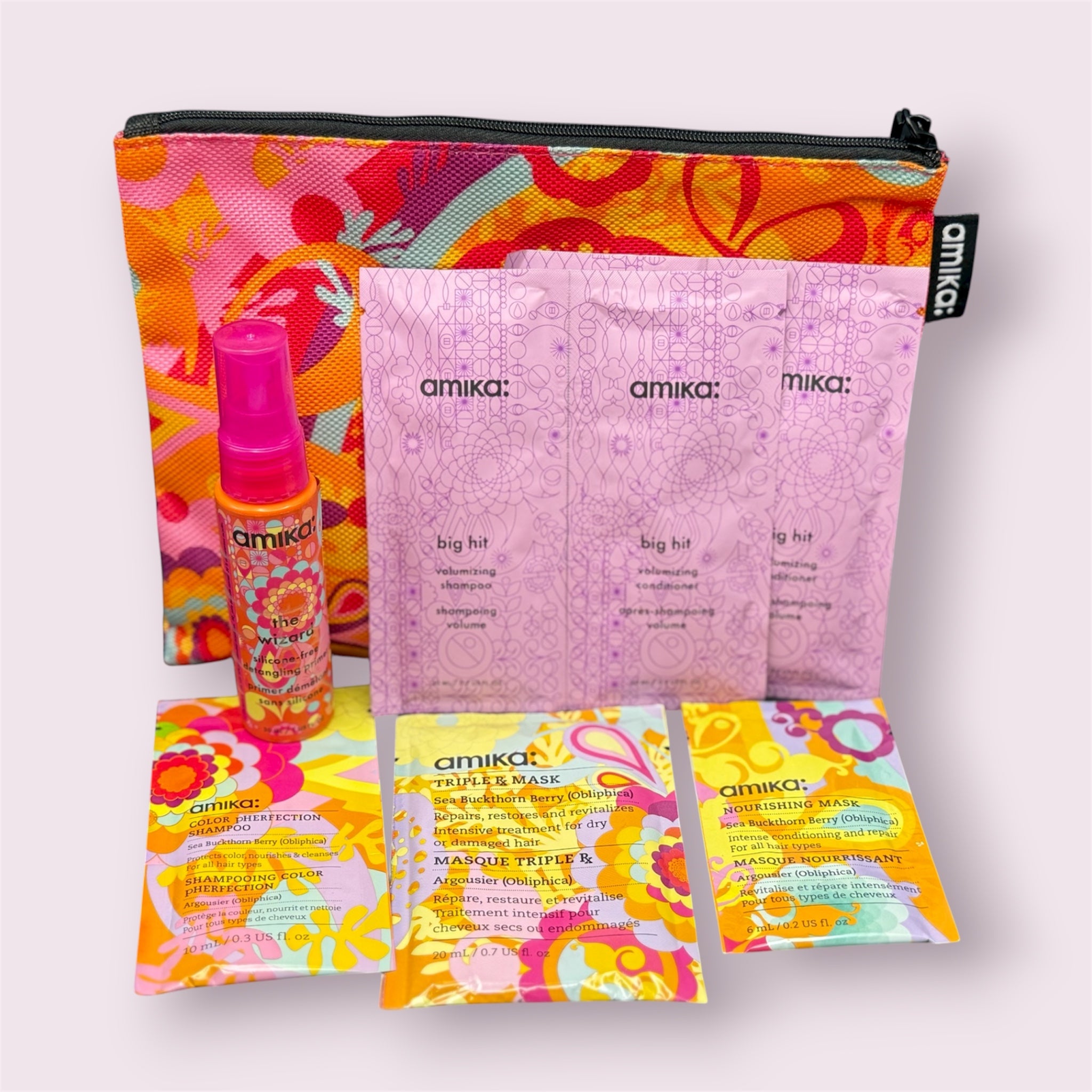 Amika bundle w/ travel bag