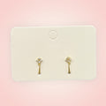 Stud dangle earrings