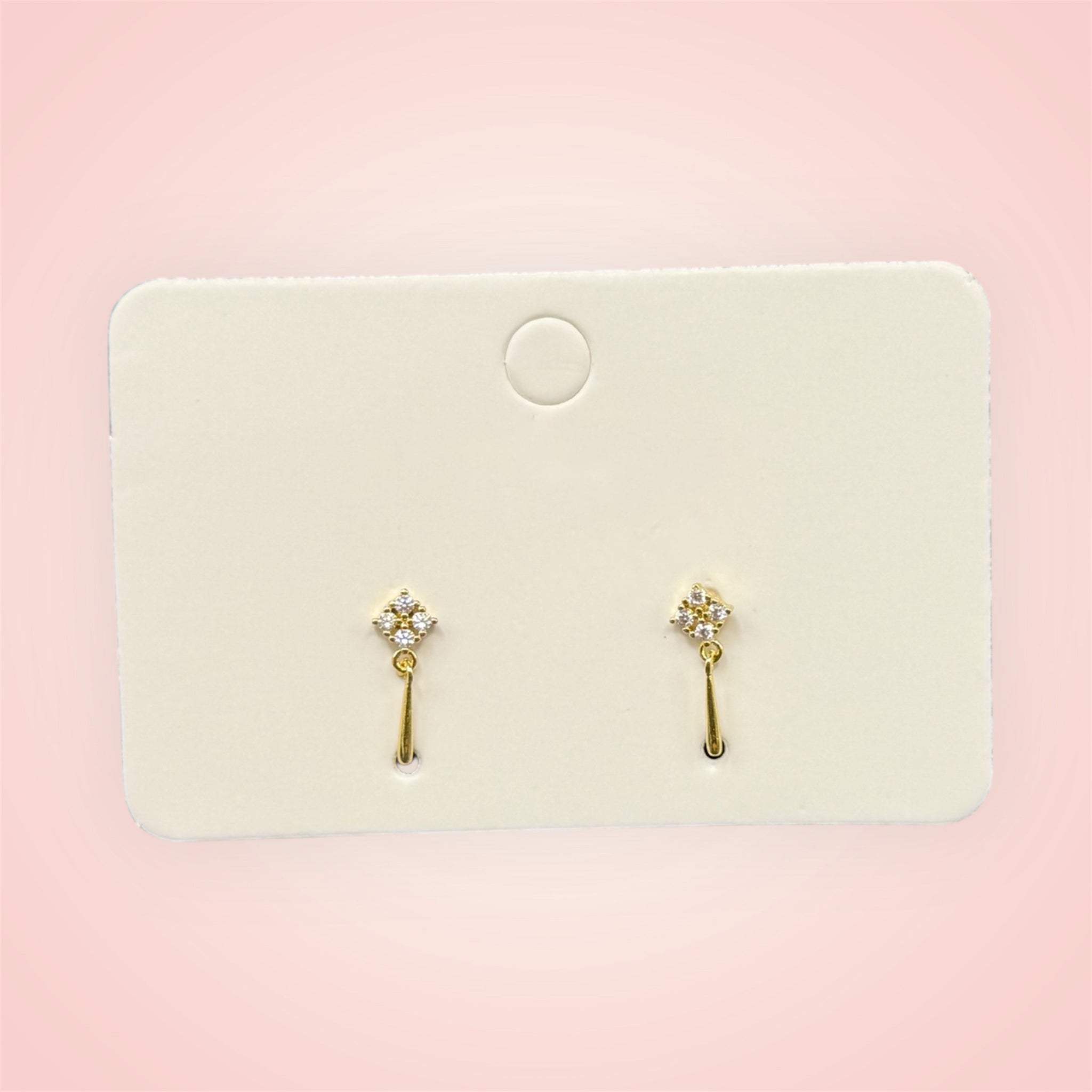 Stud dangle earrings