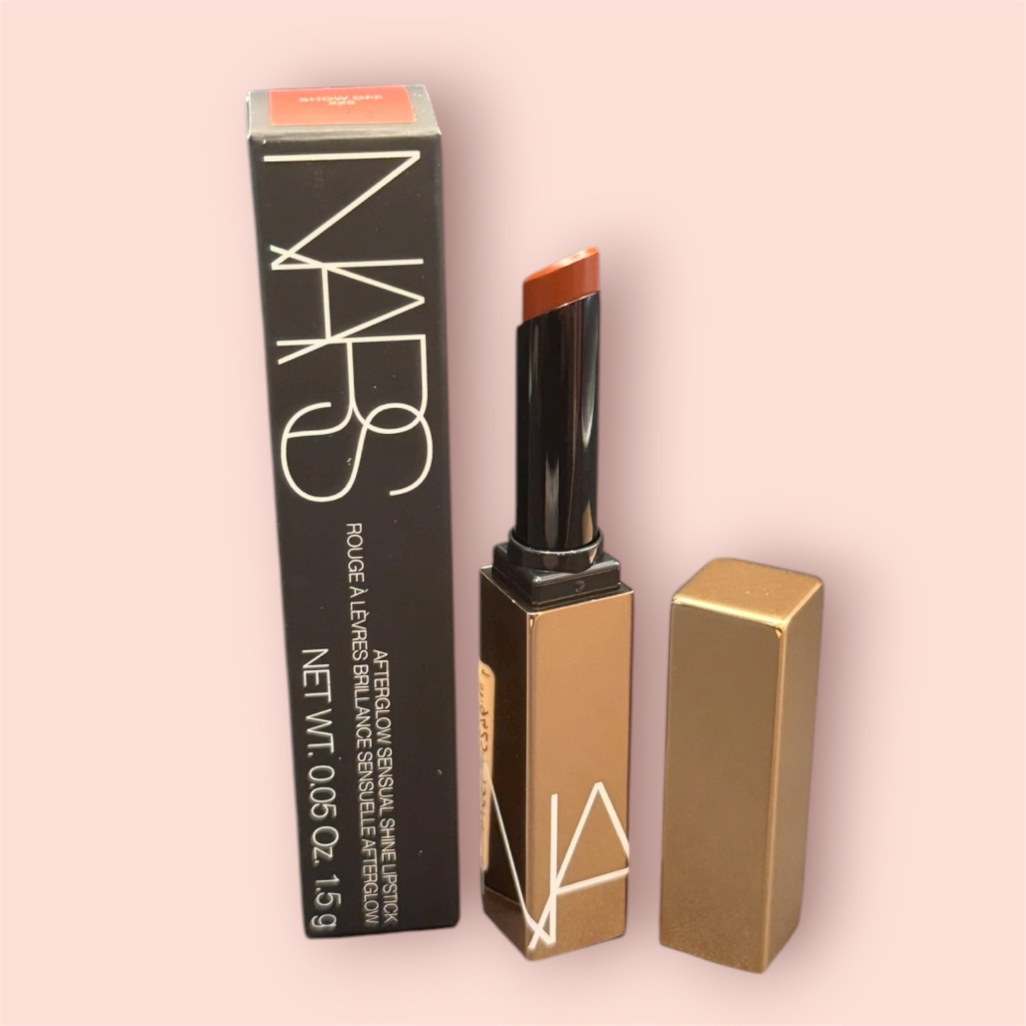 NARS afterglow lipstick (shade show off)