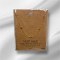 Gold plated cross necklace