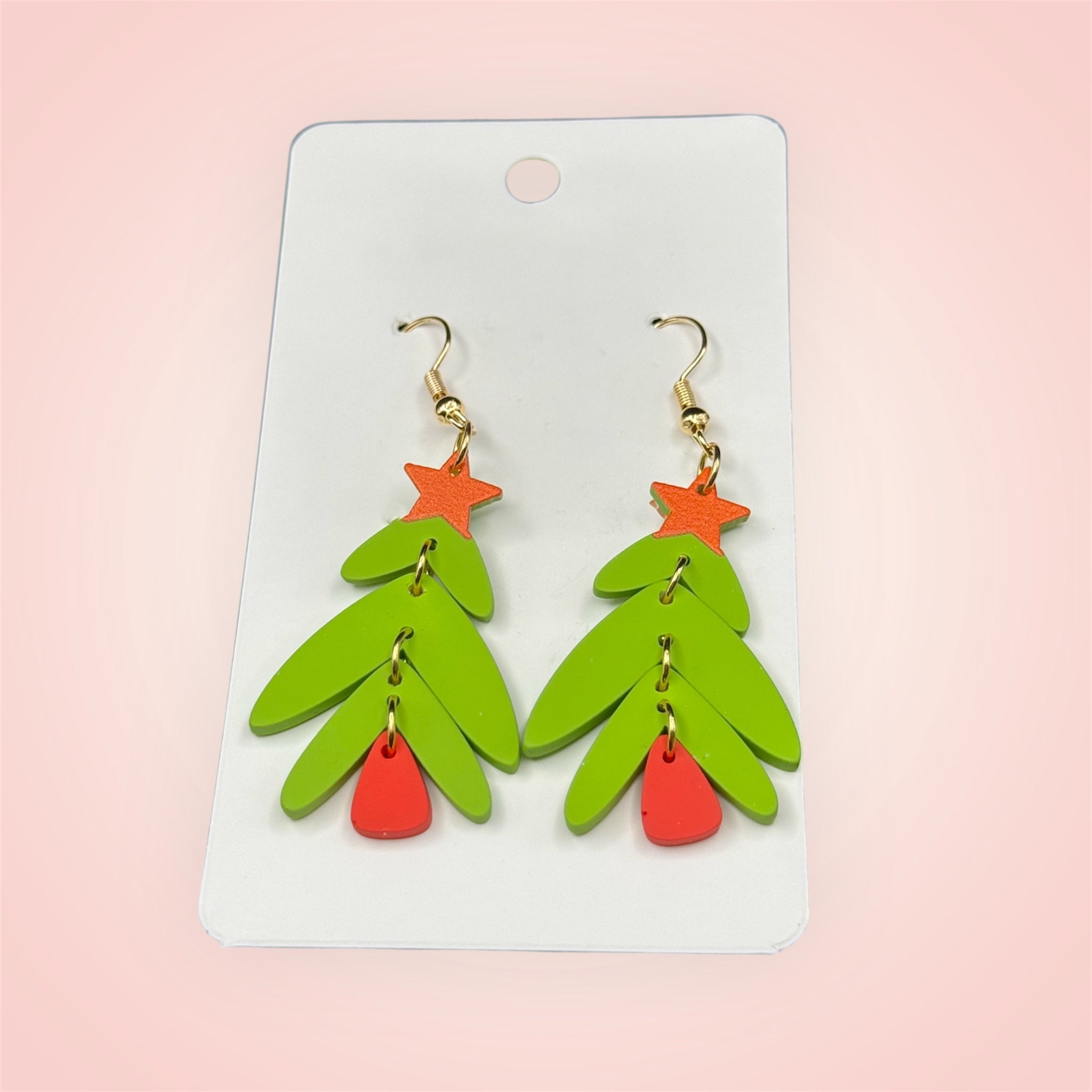 Christmas tree earrings