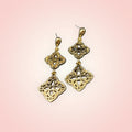 Gold KS inspired earrings