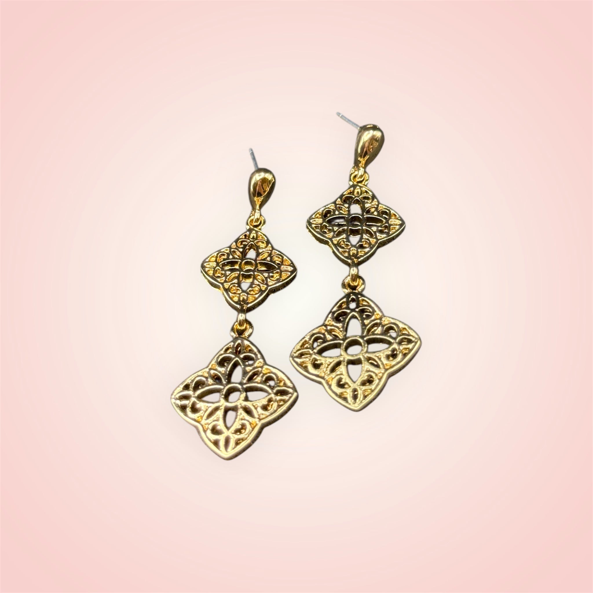 Gold KS inspired earrings