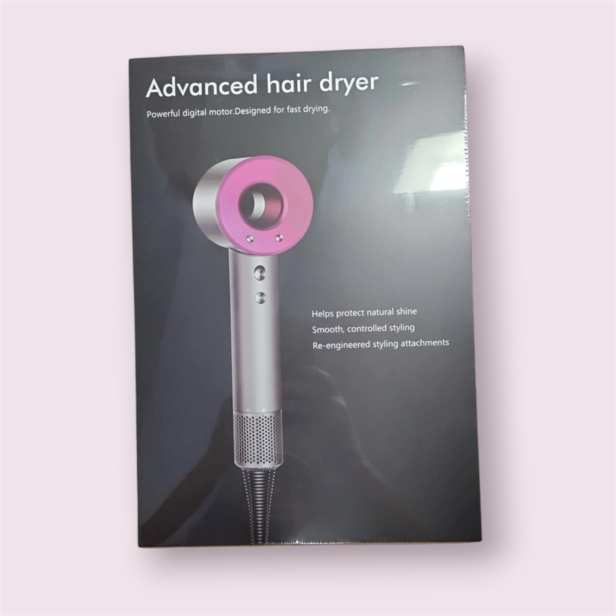 Dyson inspired advanced hair dryer with 5 magnetic attachments