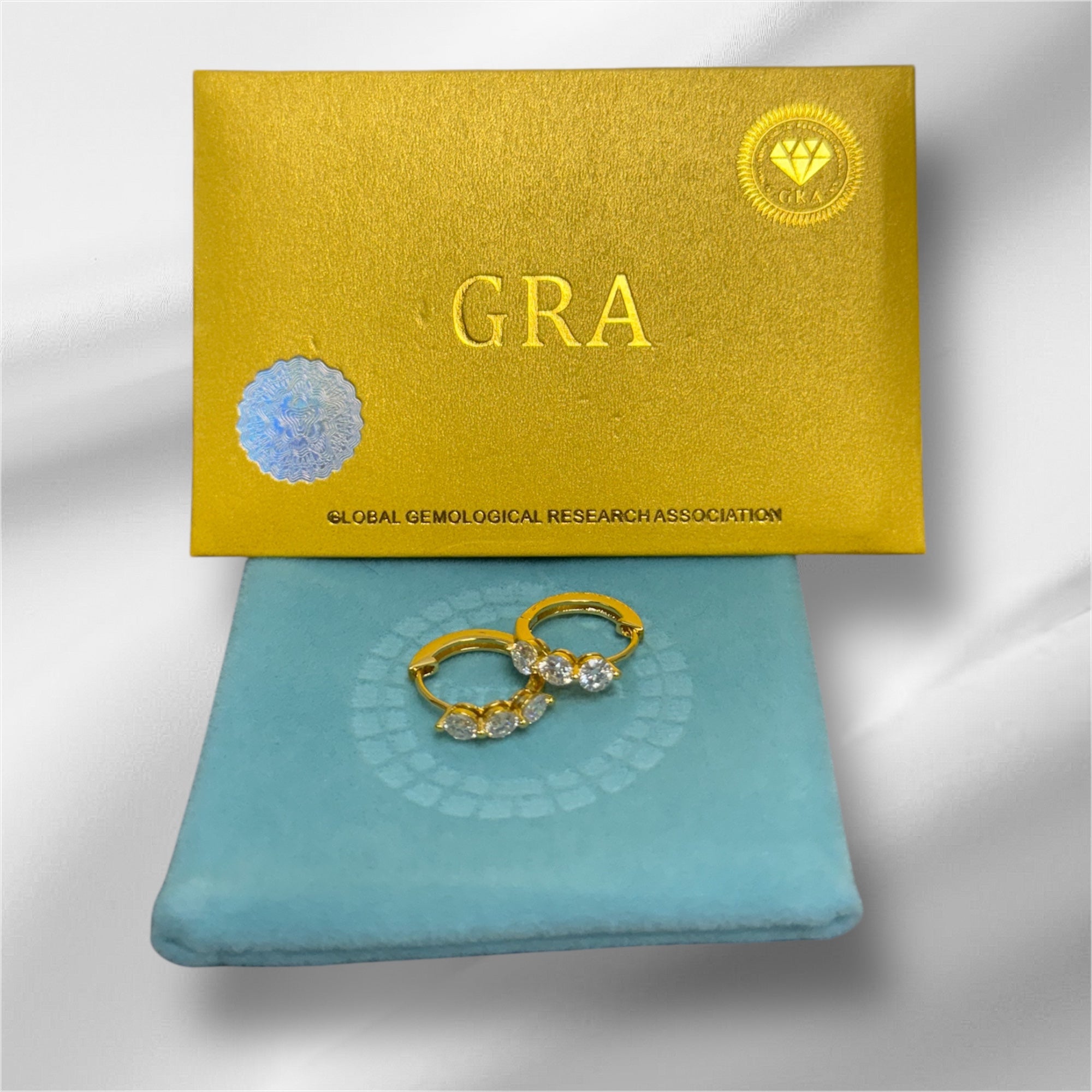 Moissanite hoops